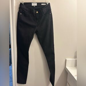 Frame Denim Black Skinny Jeans